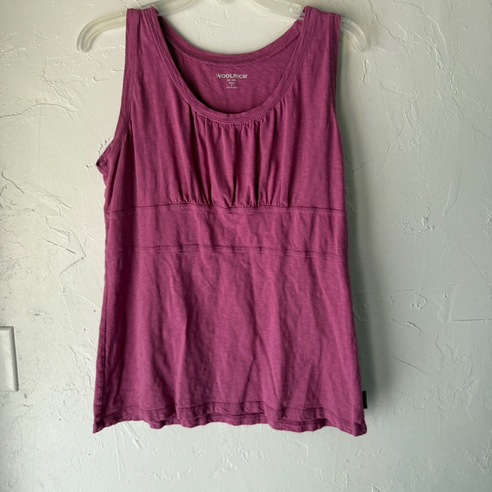 Woolrich Women's Tank Top Large‎ Pink  Sleeveless Casual Layering Sustainable
